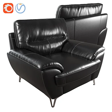 Protter Leather-Look Fabric Chair