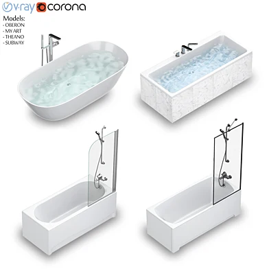 Набор ванн Villeroy & Boch set 55 (Oberon,Subway,My Art,Theano)