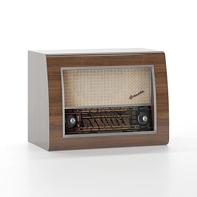 Retro Radio Low-poly