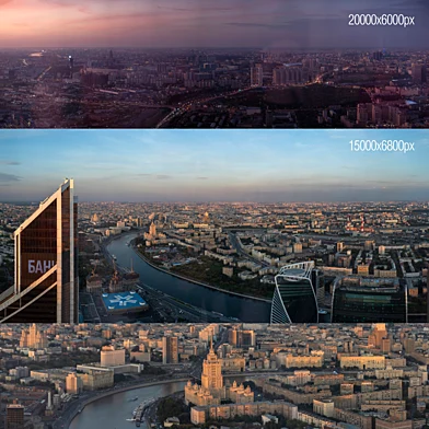 Вид на Москву с Башни Федерация