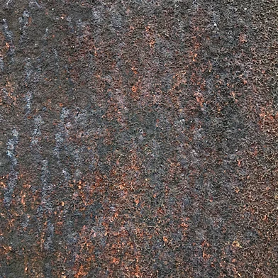 Textured rust metal