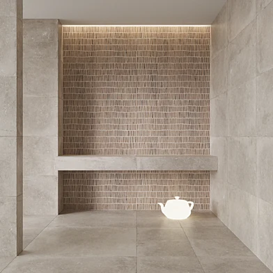 FLAVIKER Nordik Stone SAND and DOMINO SAND Tile Set