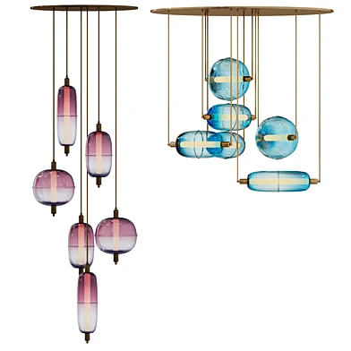 se-collections Moirai Vertical Drop Chandelier
