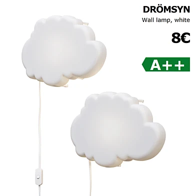 Ikea Dromsyn wall lamp