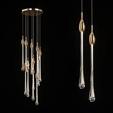 Drop shaped pendant lamp FIAL B