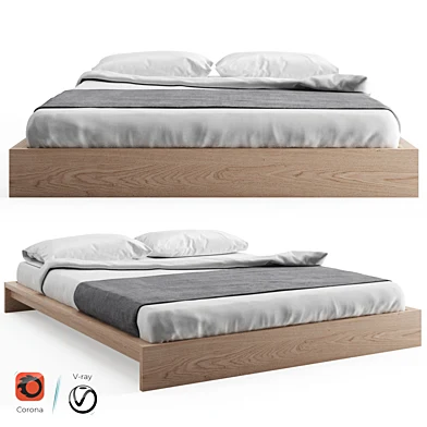 Ki - Low Loft Wooden Bed