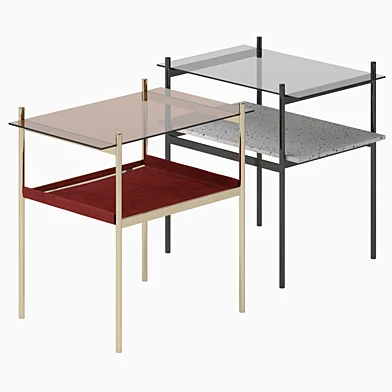 Duotone Rectangular Side Table