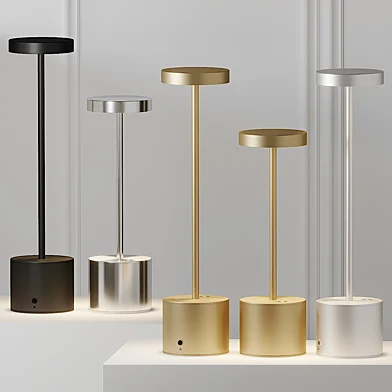 HISLE LUXCIOLE GM Table Lamp - 4 Different Metal Materials