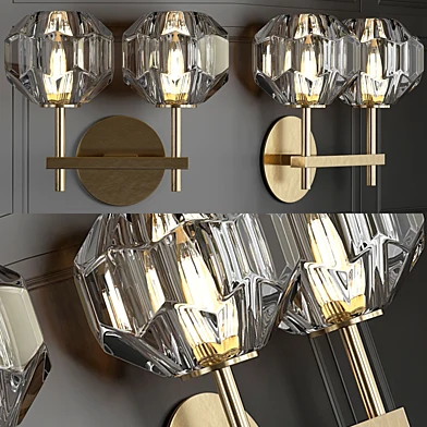 RH Boule de Cristal Double Sconce