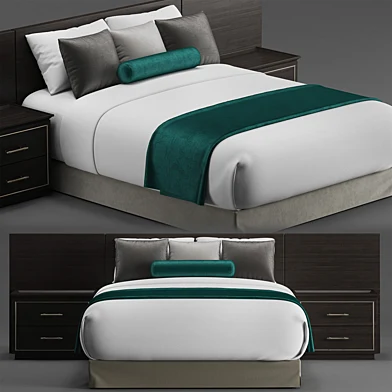 Hotel guest room bed 2