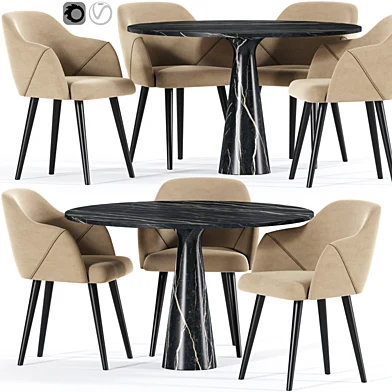 Creggan Upholstered Dining Chair Table