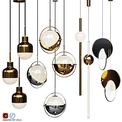 Four Pendant Lights amazing set vol.14