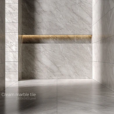 Cream marble tiles 3