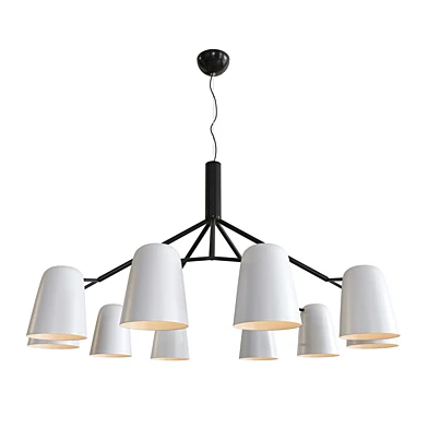 Подвесная люстра Crystal Lux ENRIQUE SP10 BLACK/WHITE