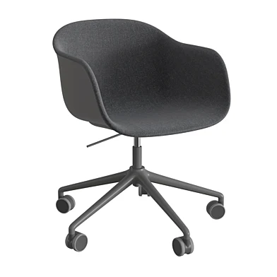 Fiber Armchair Swivel Base W.Castors & Gas Lift