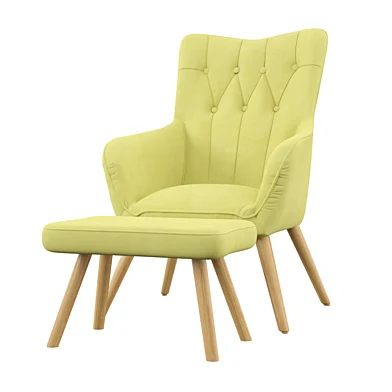 Hanceville Wingback Chair and Footstool