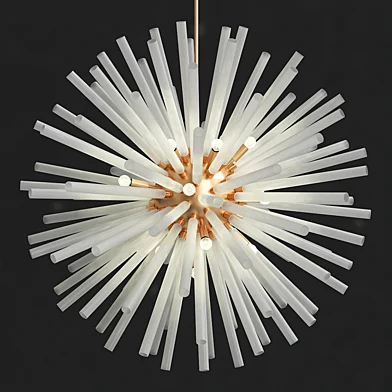 Vintage sputnik white glass