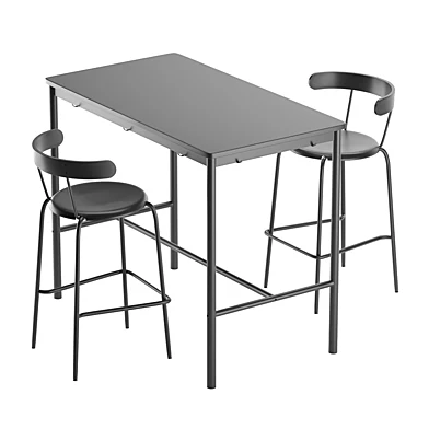 Стул барный Ингвар Ikea и стол Томмарюд