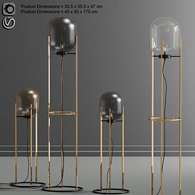 Oda Floor Lamp Set Gold