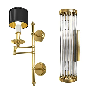 Two wall sconces