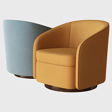 Swivel armchair ethnicraft