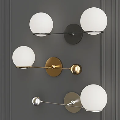 O&G Contrapesso LED Double Sconce