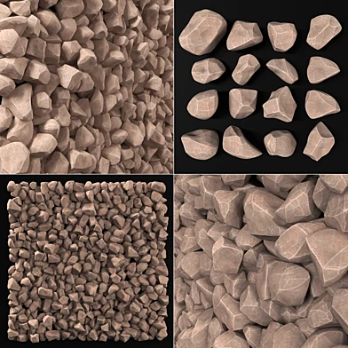 Rock smooth river stone n1 / Скальный речной гладкий камень