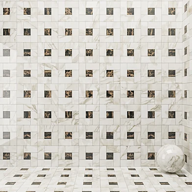 ATLAS CONCORDE RUSSIA - Calacatta Gold Mosaic\Frappuccino Dark Mosaic\Elegant Honey Mosaic