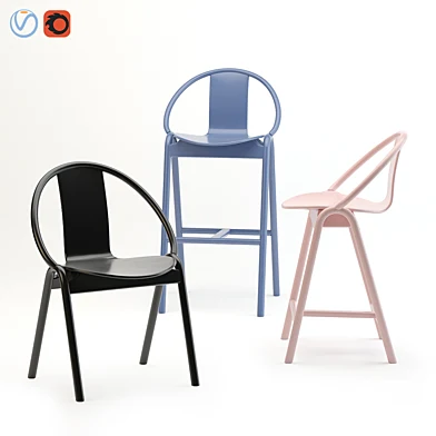 Ton Grand Slam Armchair and Barstool