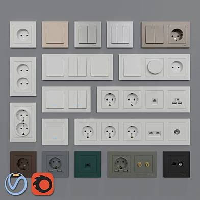 Розетки и выключатели Schneider Electric Atlas Design