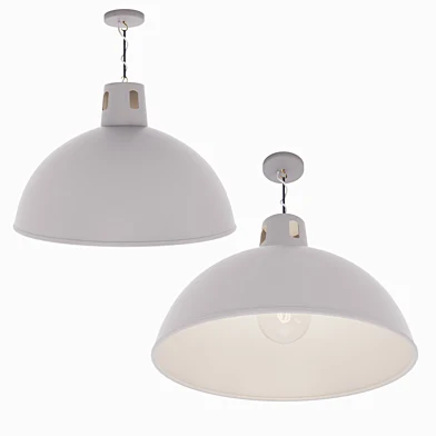 Grey dome pendant light
