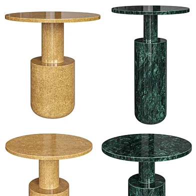 Sienna-Green Plateau Side Table by Studio Raw Material
