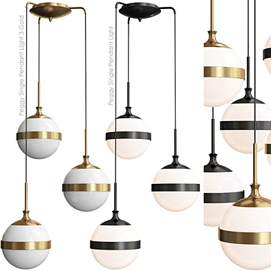Peggy Single Pendant Light 3 Gold