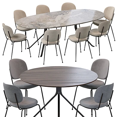 Industry Dining Chair and Blink Dining Table