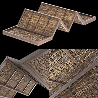 Ceiling branch canopy decor n1  / Потолок из веток навесной