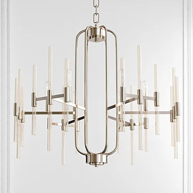 Pillar Chrome 6 Light Chandelier by Minka-Lavery