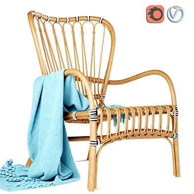 Home Republic Bahama Rattan Chair 1 Seater Honey Frankie