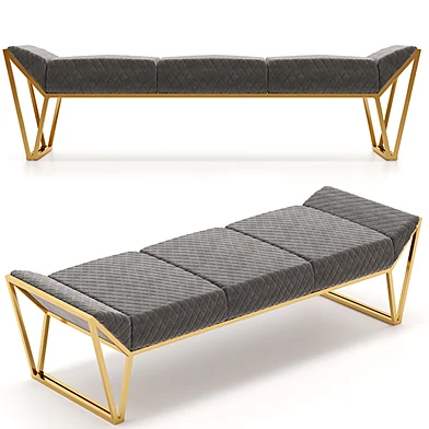 Luxxu Prisma Ottoman Luxury Bench