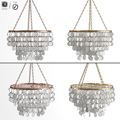 Aurora Leaf 3-Light Chandelier