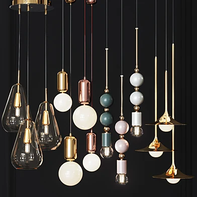 Four Pendant Lights amazing set vol.27