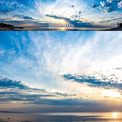 Закат на море