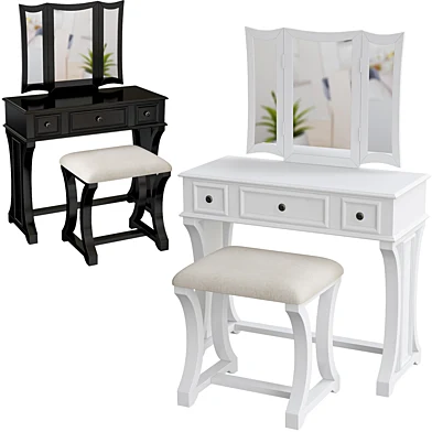 Lucca Vanity Set with Mirror