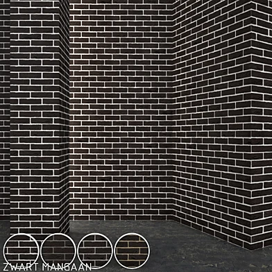 Vandersanden Brick Zwart Mangaan