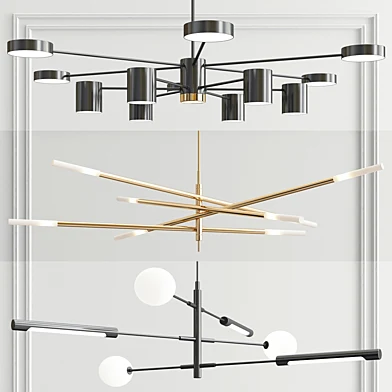 Sputnik Rousseau Runna Chandelier - 3 type