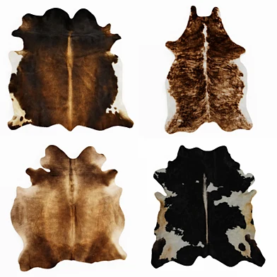 Four rugs from animal skins 05