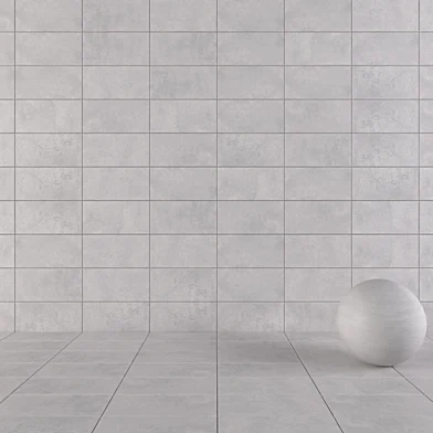 Concrete Wall Tiles Suite Grey Set 2