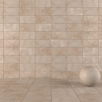 Concrete Wall Tiles Suite Taupe Set 2