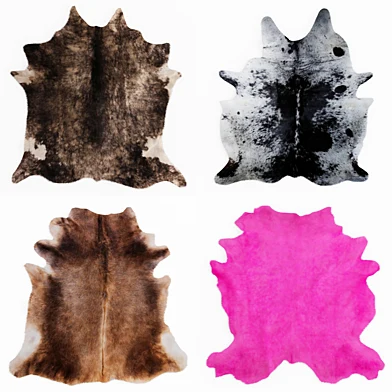 Four rugs from animal skins 07