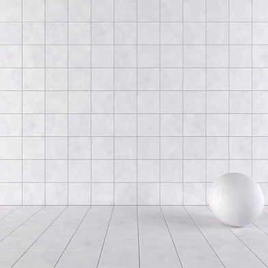 Concrete Wall Tiles Ares White Set 1