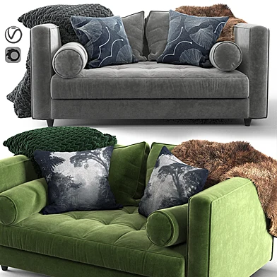 Article Seven Sofa_green & gray